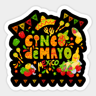 Cinco de Mayo Mexican Fiesta Sticker